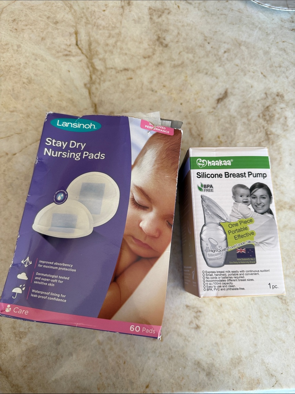 BUNDLE of NEW Haakaa and Lansinoh stay dry Nursing Pads